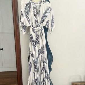 Baltic Born blue and white maxi dress